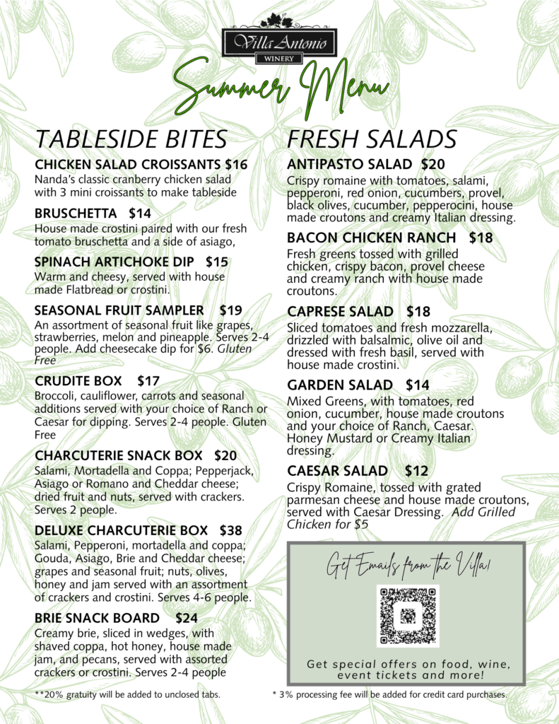 Summer Menu